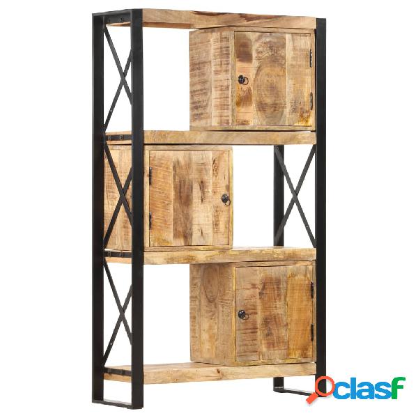 vidaXL Libreria 90x30x150 cm in Legno Massello di Mango