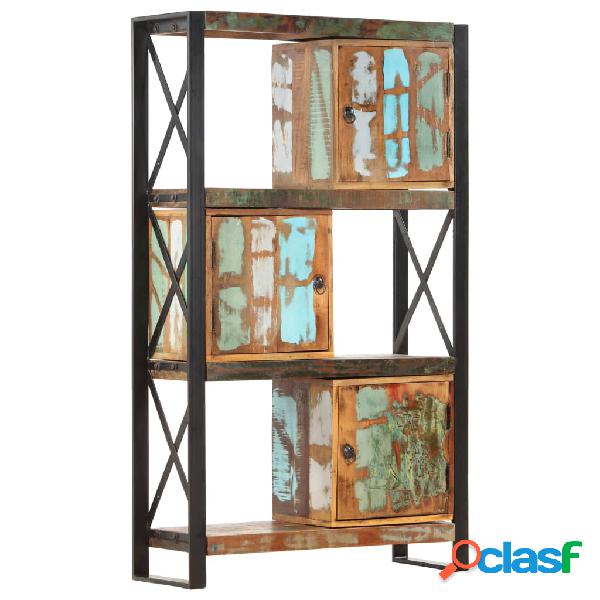 vidaXL Libreria 90x30x150 cm in Legno Massello di Recupero