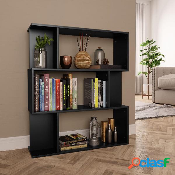 vidaXL Libreria/Divisorio Nero 80x24x96 cm in Truciolato