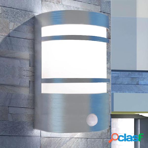 vidaXL Luce da parete per esterno in acciaio inox con