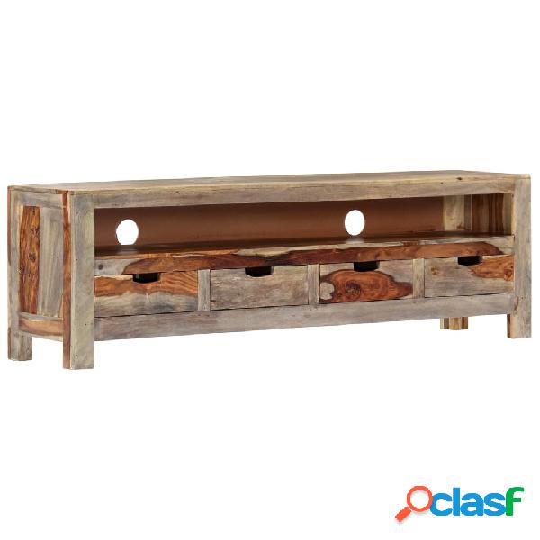 vidaXL Mobile Porta TV in Legno di Sheesham 130x30x40 cm