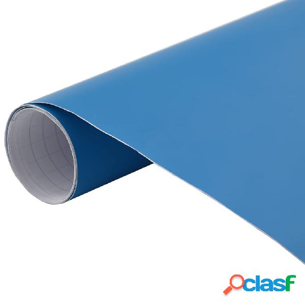 vidaXL Pellicole per Auto 2pz Blu Opaco 100x150cm + 50x150cm