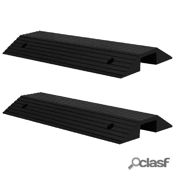 vidaXL Rampe per Soglia a Ponte 2 pz 80x40x8 cm in Gomma
