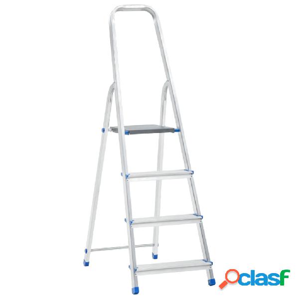 vidaXL Scala in Alluminio con 4 Gradini 150 kg