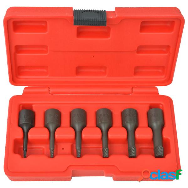 vidaXL Set Estrattori di Viti 6 pz in Acciaio