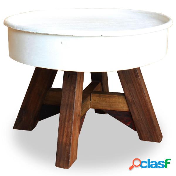 vidaXL Tavolino da Caffè in Legno Massello Recuperato 60x45