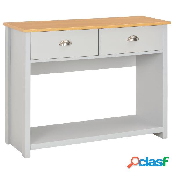 vidaXL Tavolo Consolle Grigio 97x35x76 cm