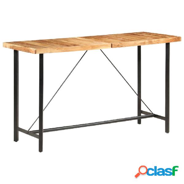 vidaXL Tavolo da Bar 180x70x107 cm in Legno Massello di