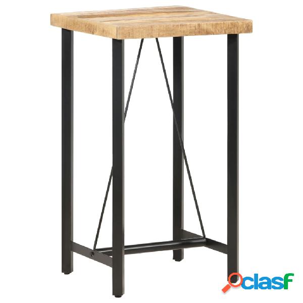 vidaXL Tavolo da Bar 60x60x107 cm in Legno Ruvido di Mango