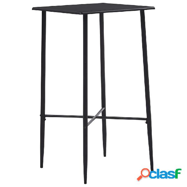 vidaXL Tavolo da Bar Nero 60x60x111 cm in MDF