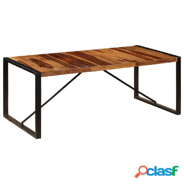 vidaXL Tavolo da Pranzo 200x100x75 cm in Legno Massello di