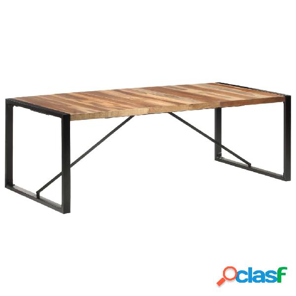 vidaXL Tavolo da Pranzo 220x100x75 cm Legno Massello