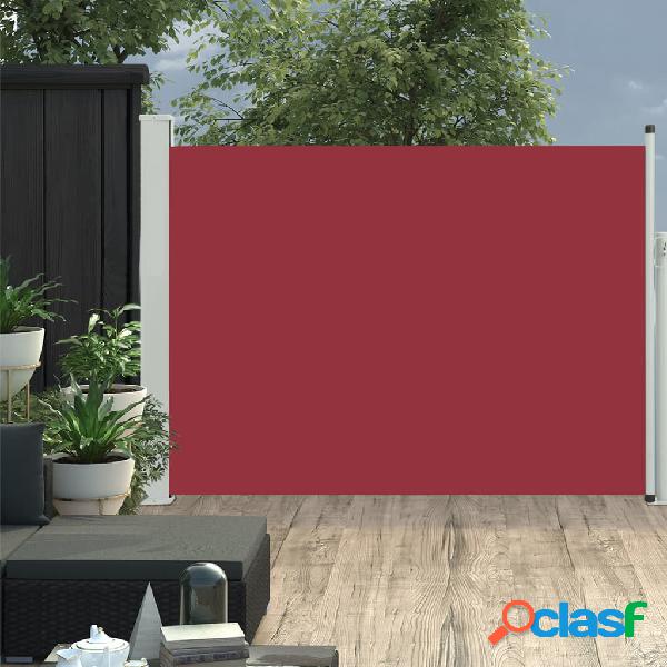 vidaXL Tenda Laterale Retrattile per Patio 100x500 cm Rosso