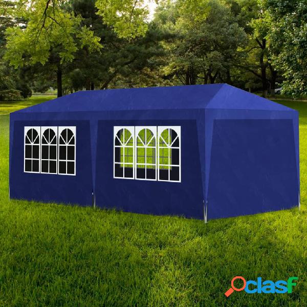 vidaXL Tenda per Feste 3x6 m Blu