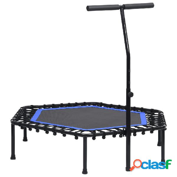 vidaXL Trampolino da Fitness con Manico 122 cm