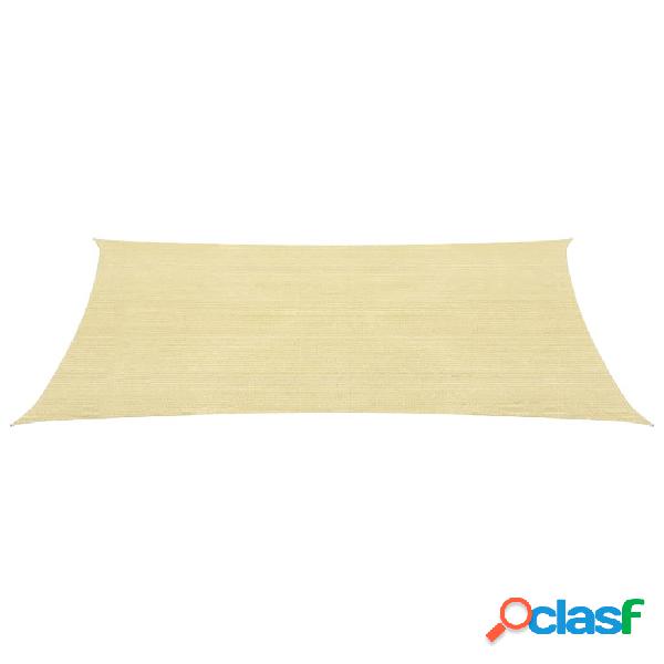 vidaXL Vela Parasole in HDPE Quadrata 2x2 m Beige