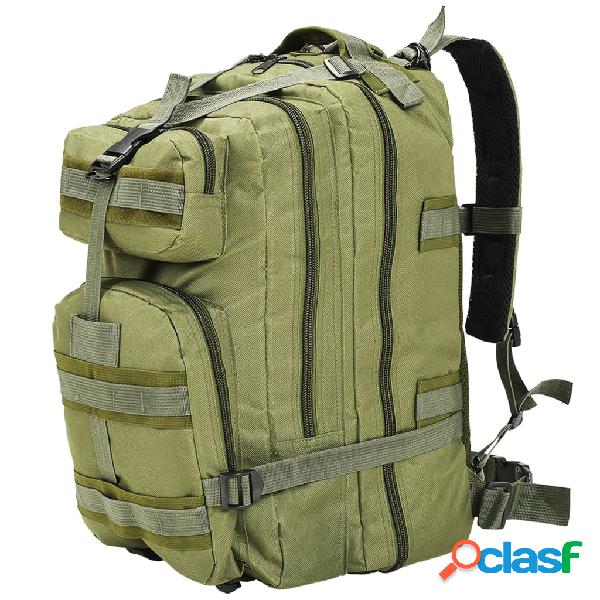 vidaXL Zaino in Stile Militare 50 L Verde Oliva