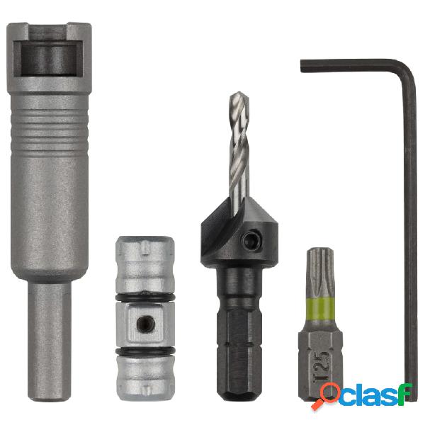wolfcraft Set di Base Punte Trapano Flipbit 5 pz
