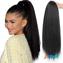 yika chiaro capelli lisci intrecciano le code di cavallo