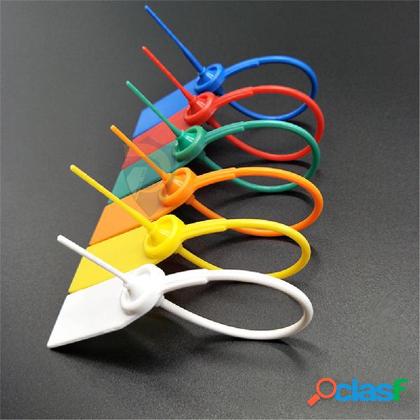 100Pcs Sigillo di plastica Etichette di sicurezza Numerate