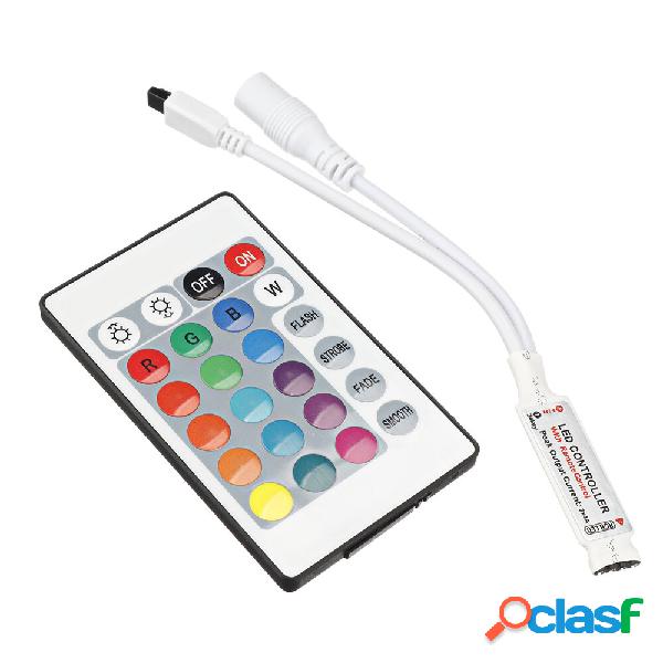 24 chiave mini telecomando IR per 3528 5050 RGB LED striscia