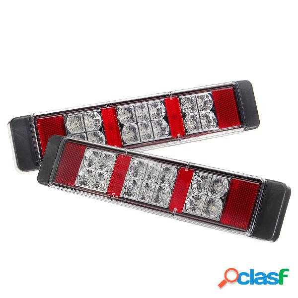 2pcs 12V 14LED luci posteriori posteriori a tre colori per