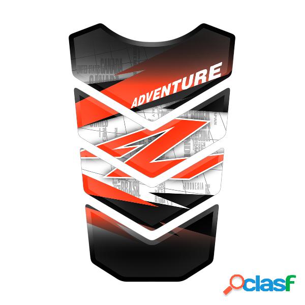 Adesivo serbatoio 3d arancio bianco for