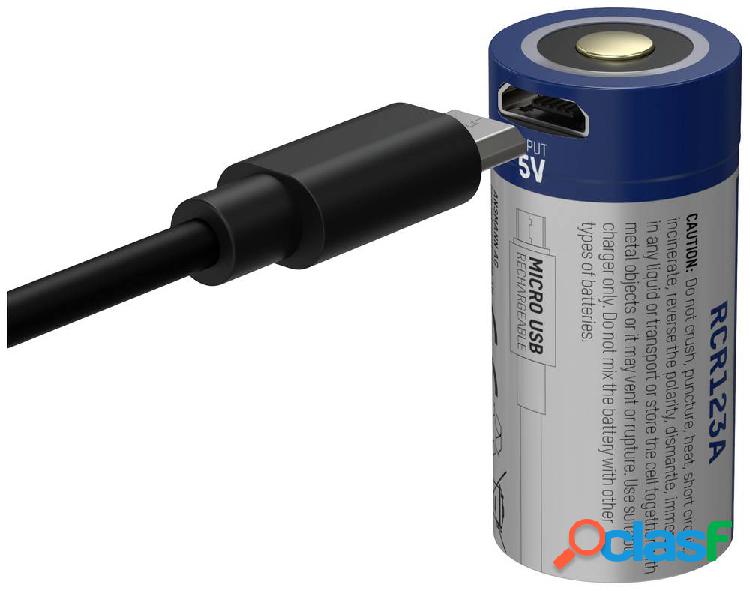 Ansmann 16340, Micro-USB Batteria ricaricabile speciale