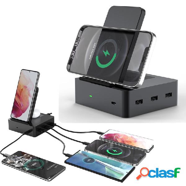 Bakeey 6 in 1 caricabatterie wireless da 15 W +