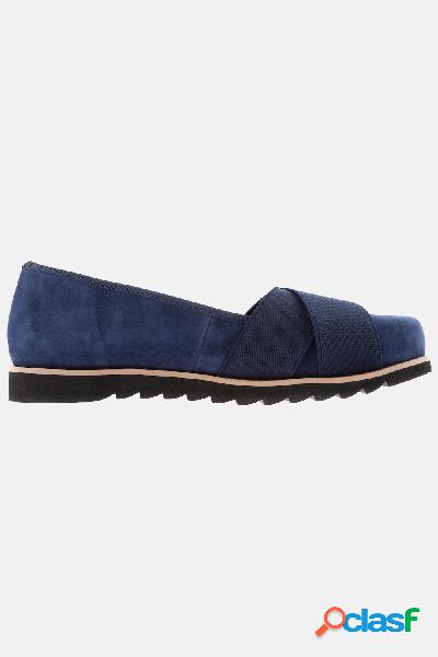 Ballerine, pelle scamosciata, plantare sostituibile,