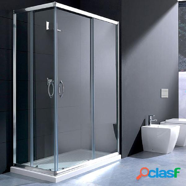 Box doccia rettangolare 80x100 in cristallo da 6 mm