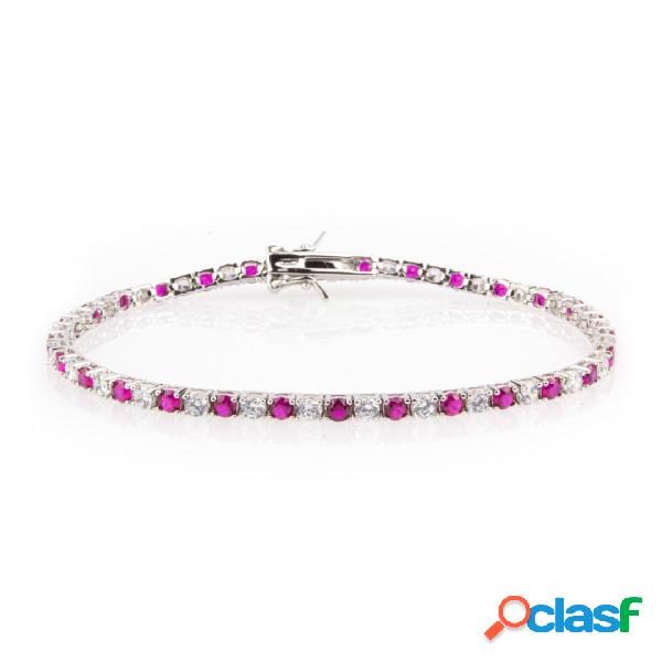 Bracciale tennis unisex in argento 925 mod. B0010-BR 19 cm