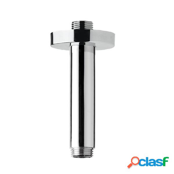 Braccio doccia tondo a soffitto 34 cm in ottone lucido