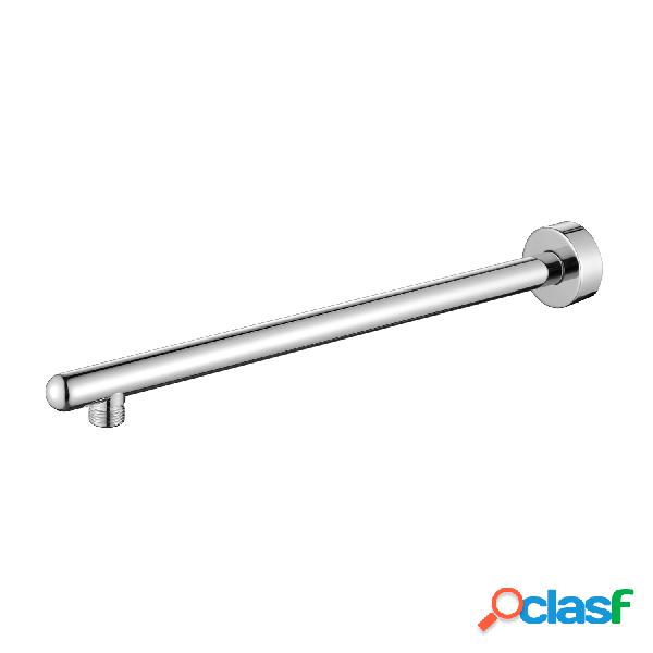Braccio doccia tondo lungo 40 cm in ottone cromato lucido