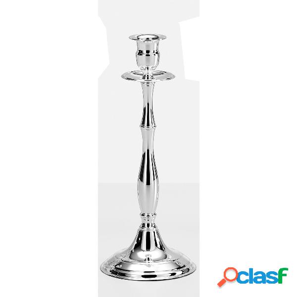 Candelabro in argento a 1 fiamma lavorazione stile barocco