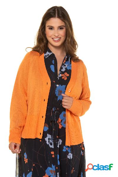 Cardigan, taglio corto e aderente, scollatura a V, Donna,