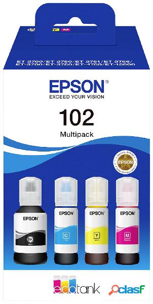 Cartuccia Epson Originale 102 EcoTank Multipack Imballo