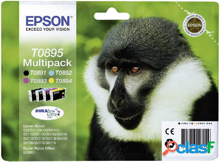 Cartuccia Epson Originale T0895 Imballo multiplo Nero,