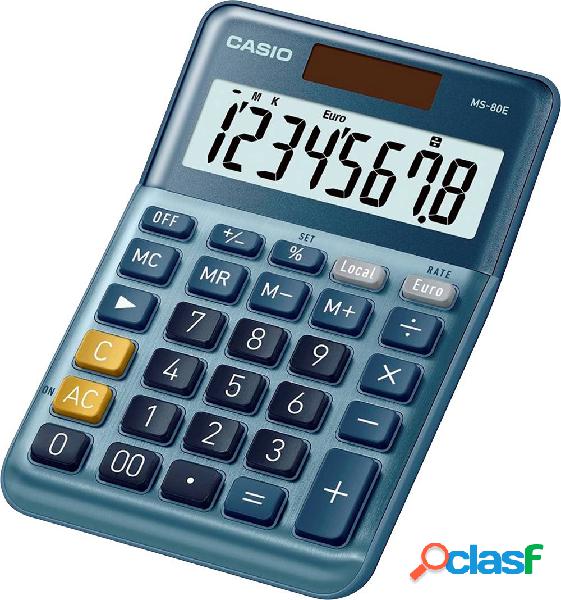 Casio MS-80E Calcolatrice da tavolo Blu Display (cifre): 8 a