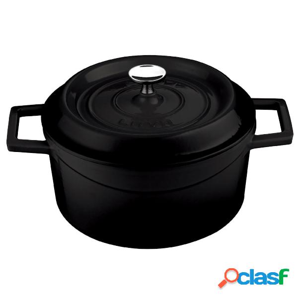 Casseruola Rotonda Cm 20 Col Nero Ghisa, peso 4,25 kg