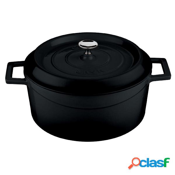 Casseruola Rotonda Cm 28 Col Nero Ghisa, peso 7,92 kg