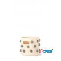 Cesto Pehr Portaoggetti Con Pom Pom 20,3x17,8 Cm Salvia