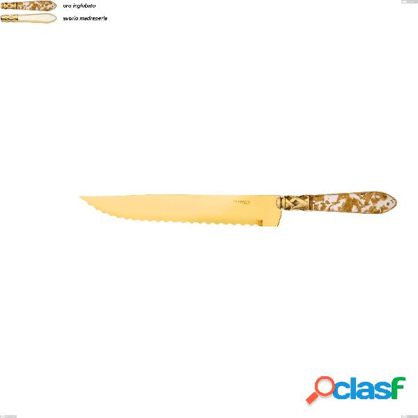 Coltello arrosto Aladdin tutto oro bugatti, acciaio 18.10
