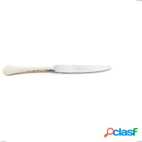 Coltello bistecca Domus Oro, acciaio 18-10, oro 24 carati