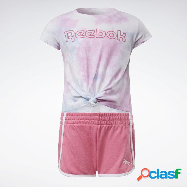 Completo Reebok due pezzi: T-shirt Tie-Dye e short