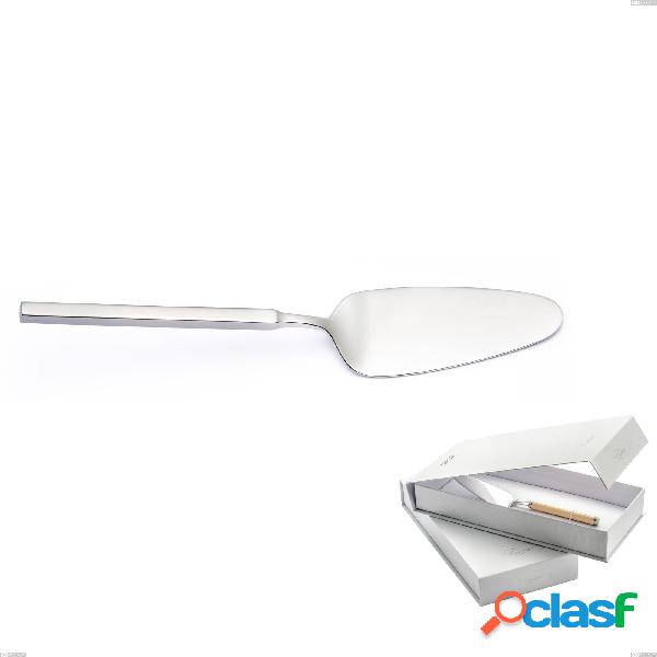 Confezione a libro 1 pezzo pala torta Zeus Inox, acciaio