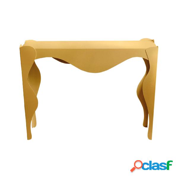 Consolle dallo stile ricercato Isotta in metallo,