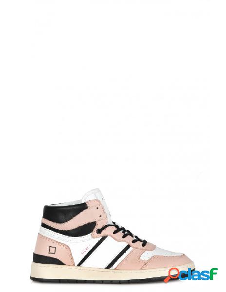 DATE - Sneakers - 380204 - Bianco/Rosa