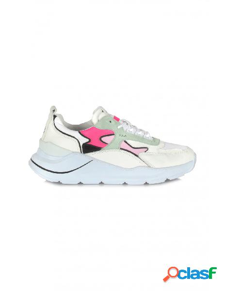 DATE - Sneakers - 390984 - Bianco/Rosa