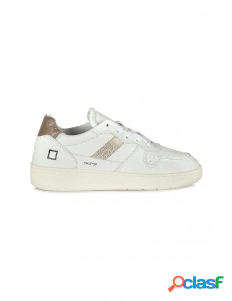 DATE - Sneakers - 390986 - Bianco/Oro